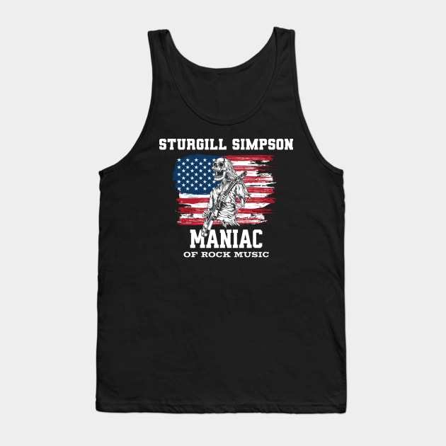 Maniac Rock Music Sturgill Simpson Tank Top by preman samb0